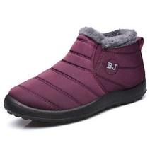 어그부츠 여성 부츠 슬립 온 겨울 신발 여성용 방수 발목 스노우 Botines Black Botas Femininas
