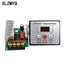 모터 속도 조절기 컨트롤러 전압 조정기 ac 220v scr 4000w 조광기 전기 모터 속 온 컨트롤러 + 온수기 모터 용 디지털 미터, 스위치로