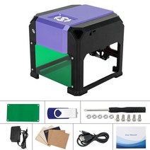 레이저각인기 미니 소형 나무 목공용 3000mw 미니 cnc 기계 usb 데스크탑 레이저 조각기 80x80mm diy 로고 마크 프린터 k5 레이저 커터 나무 금속 조각 조각, 자주색, 나는 플러그