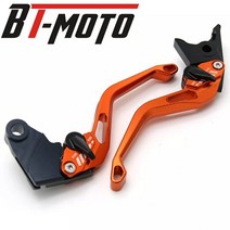 오토바이 부품 5D 브레이크 클러치 레버 3D 쇼트 스타일 핸들 본네빌 SE/T100/블랙 2006-2015 스크램블러, 02 주황색