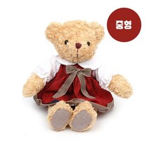 원피스 테디 베어 중형 여자 곰 32cm 애착 인형 선물 CBT 출산 육아 봉제 캐릭터 어린이날 뽑기 데일리, 본상품선택