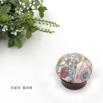 당일배송/러블리플라워 우드핀쿠션 4종 / 프랑스자수 /퀼트 / 바늘꽂이, 러블리플라워