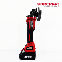 워크래프트 무선그라인더 앵글그라인더 연마기 샌딩기 4인치 CAG-S20LiBH 2.0Ah배터리1개+충전기1개 풀세트, 1세트