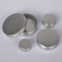 원형 립밤 틴 케이스 포카 머리끈 실핀 면봉 정리함, 곰블리샵 3-원형틴케이스-60g, 곰블리샵 본상품선택