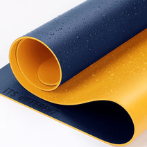 지앤윤 대형 양면 가죽 마우스패드, 1번 : 네이비/오렌지, 일반(60x30), 1개