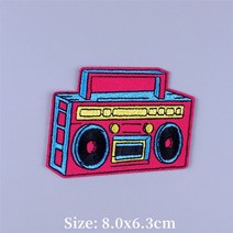 아플리케 패치 와펜 록펑크 자수 패치 의류 용 패치에 철 자켓 용 열 접착 패치 의류 봉제 다림질 가용성 패치, pe7098ct, 1개