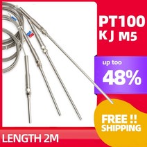 온도계측기 자기온도계 400 800 도 RTD K J PT100 50mm 오븐 온도 센서 M5 프로브 열 열전대 산업용, 01 K_03 150mm