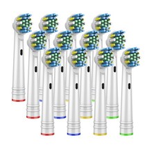 전동칫솔 자동 칫솔 Oral-b 용 12pcs 교체 브러시 헤드 어드밴스 파워바이탈리티 정밀 클린프로 건강트라이엄프3d 엑셀