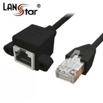 [SJ] 랜연장 판넬형 CAT5E FTP 5M 블랙 ( SJ 42000EA ), 본상품