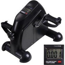 LCD 디스플레이가 있는 미니 페달 연습기 실내 운동 자전거 저항 조절 가능