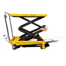 전동 테리블 리프트 유압 실린더 핸드카트 수동 시저, 150kg 리프트 1.26m