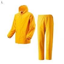 PGM1*^몰TK-R4002-1 타포린단면우의 작업용 우비 오토바이용 양축용 농용 방수복 용우비 용방수복 환경미화원용^*1췤pgm, *^^옵션*^노락색, 2XL