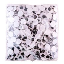 대용량 인형 눈알 스티커 접착 비접착 인형눈 붙이기 만들기 부자재, 비접착 6mm - 2000개