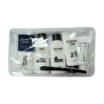 애경 유럽 여행용 세트 2개 세면도구 간편 휴대 사용 샴푸 린스 바디 폼 칫솔 치약