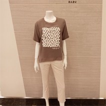 모스코나 NC05 먹대사각프린트블라우스 MOBL226C5