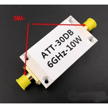 100K-10GHz RF 전력계 V2.0 10000Mhz OLED 디스플레이 감쇠 값 디지털 미터 3GHZ + Sofware 10W 30DB, 04 10W 30DB Attenuator