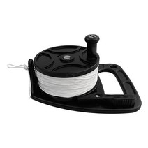 THE WAROOM SHOP 스쿠버 다이빙 스노클링을 위한 손잡이 46m 라인이 있는 SMB 다이브 릴 카약 닻, 1개, 블랙