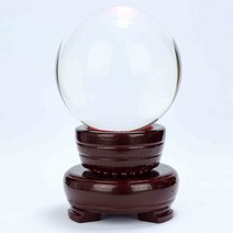 크리스탈 볼 인테리어 감성 소품 풍수 크리스탈 볼 60/70/80MM 사진 매직 글래스 홈 데코 스피어 볼라, 05 wooden base_02 70mm