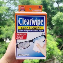 클리어와이프 렌즈 클리너 50티슈 Clearwipe Lens Cleaner