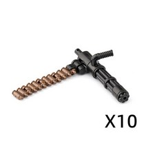 레고호환 부품 블럭 블록 피규어 군사 그림 무기 빌딩 개틀링 기관 모델 알 액세서리 육군 ​​벽돌 장난감, 개틀링 건-10pcs