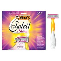 BIC Soleil Shine Razors 여성용 샤인 일회용 면도기 10개입
