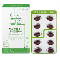 안국건강 눈에 좋은 NEW 루테인 플러스 500mgX60캡슐, 1개