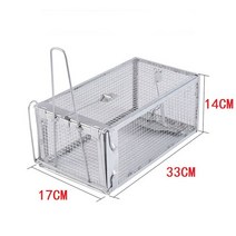 쥐 케이지 류 동물 제어 캐치 미끼 햄스터 마우스 트랩 인도적인 라이브 홈 킬러, [02] L