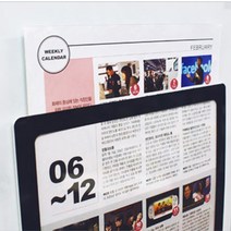 포켓패드 A4 검정 210x297mm 자석 화이트 보드 판 미니 냉장고 고무 벽 자석칠판 전자칠판 월중행사표 일정표 마그