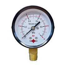 일반 압력계 연성계 진공계 A타입 60파이 (일반 압력계 연성계 진공계 A타입 60파이), 60파이 50bar