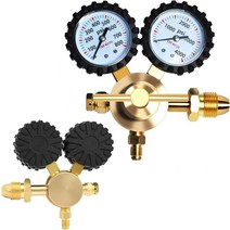 KLLsmDesign 질소 헬륨 레귤레이터 0-800PSI 전달 압력 CGA580 입구 0.6cm(1/4인치) 수 플레어 콘센트 연, 03 산소 및 아세틸렌