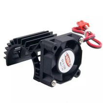 모터 냉각 팬 37mm 직경 380 390 라디에이터/쿨러 방열판 포함 RC 모델 자동차/보트 브러시리스 모터용 1 개, [05] Black
