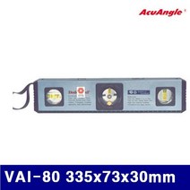 k88E할인3Ys642a 아큐앵글 다기능수평 VAl-80 335x73x30mm 1° 알루미늄 (1EA) 자석수평 각도기 수평기 측정공구 자 줄자 각도기 수평기