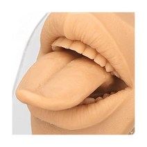 인체 모형 부드러운 실리콘 혀 모델 신체 부분 디스플레이 피어싱 봉합 침술 연습용 유연한 입구 아크릴 스탠드 포함 주얼리 교육 지침한글이 아닐 수 있음용 살 금발, 피부 색상.