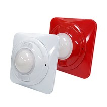 KTC 케이텔 LED 적색 백색 시각경보장치 경보기 속보세트