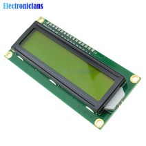 노란색/파란색 LCD1602 1602 LCD 모니터 화면 Blacklight 16x2 문자 디스플레이 모듈 3.3V HD44780 1602A 라즈베리 파이용, [02] Blue