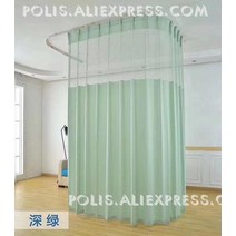 가림막파티션 파티션 가림막 칸막이 인테리어 공간분리 가리개 병원 의료 커튼 살롱 커튼 스파 커튼 많은 색상 환자 블라인 커튼 병원 커튼을위한 개인 커튼, 57.green  1PCS W150 cm H270 cm
