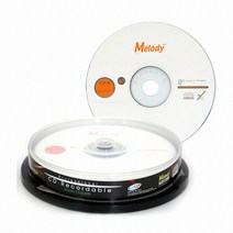 멜로디 CD-R 700MB 52x 케익 (10장) 공디스크, 선택없음