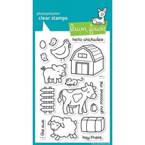 Lawn Fawn 투명 스탬프 10.2cm x 15.2cm(4 x 6인치) 농장