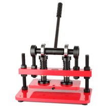 다이모공구 가죽공예 가죽펀칭 컬러철형핸드프레스(레드)