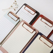 뜯어쓰는 메모지 클립보드 5종 책상 업무 메모, 쿠팡 블랙(BLACK)