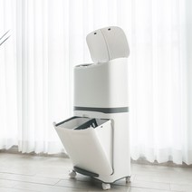 생활백서 가정용 대용량 발판형 2단 분리수거함, 2단발판형, 1개