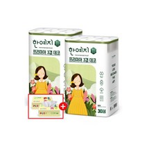 한예지 볼륨앤소프트 천연펄프 화장지 30롤 3팩 리뉴얼, 프리미어 천연펄프 3겹 화장지 3