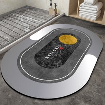 5세대 빨아쓰는 소프트 규조토 발매트 말랑 세척 미끄럼방지 대형 욕실화장실 흡수하족 규조토발매트 베스트12 사은품과 4시출발, 2.소프트 그레이