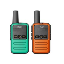 1/2/3 피스 미니 소형 워키 토키 태블릿 Freetalk 전화 노트북 핸드폰 패드 장난감 1 ~ 5Km UHF 선물 양방, 10 Green-Orange_02 American