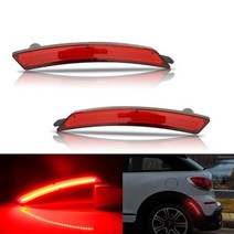 미니 쿠퍼 튜닝 부품 후면/전면 LED 사이드 마커 라이트 리피터 램프 방향 지시등 R55 R56 R57 R58 R59 R60 R61 패널, Red Lens