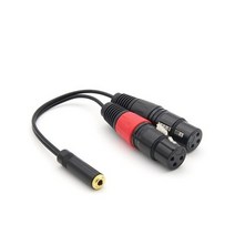 조이스토리 JSBT597 ST3.5 암 - 캐논 XLR 암x2 23cm 마이크와 오디오 믹서 미디장비에 연결하여 사용 변환 Y형 케이블