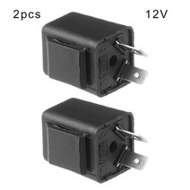 12pcs 전기 세발 자전거 릴레이 턴 신호 DC12V 60V 2 핀 부저 경고음 성 노출증 깜박임 표시기 LED Flasher, 02 2pcs-12V, 한개옵션1