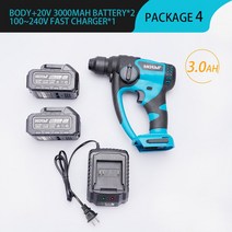 뿌레카 함마 드릴 충전식 전기 스메쉬 판넬, CHINA, 미국, 2Battery 3.0AH