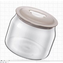 유청분리기 그릭요거트메이커 기계 요거트 요플레 그리스 요구르트 메이커 액세서리 - 유청, 뚜껑이 있는 유리 용기