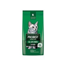 프로베스트 캣 2kg 그린 헤어볼 제거 고양이 프리미엄 사료, 단품, 단품, 단품